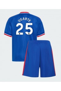 Manchester United Manuel Ugarte #25 Babyklær Borte Fotballdrakt til barn 2026-27 Korte ermer (+ Korte bukser)